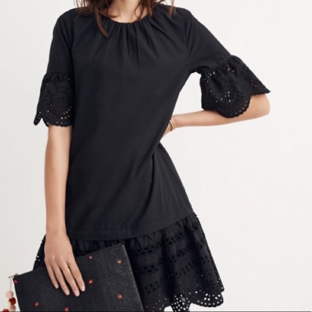 HP✨ Madewell eyelet- drop waist dress